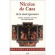 De La Docte Ignorance - Nicolas De Cues