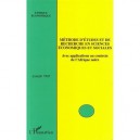 Methode D'etudes Et De Recherche En Sciences Economiques Et Sociales - Avec Applications Au Contexte - Joseph Yao
