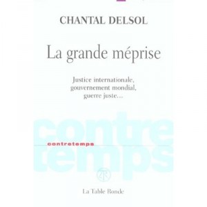 Contretemps, La Grande Meprise , Justice Internationale, Gouvernement Mondial, Guerre Juste - Chantal Delsol