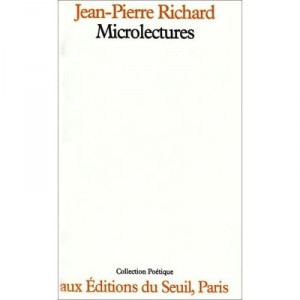 Poetique, Microlectures T.1 - Jean-pierre Richard