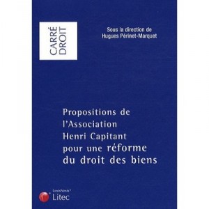 Propositions De L'association Henri Capitant Pour Une Reforme Du Droit Des Biens - Hugues Perinet-marquet