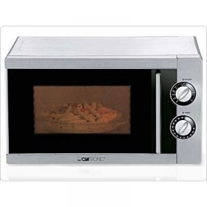 Clatronic - MWG 773 E - Microwave / 700W - Grill / 1,000 W - Stainless Steel - Plate Spinning - 17 L 700 Watts Microwave it