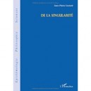 De La Singularite - Jean-pierre Coutard