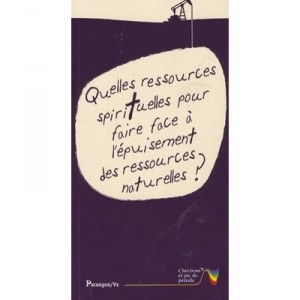 Quelles Ressources Spirituelles Pour Faire Face A L'epuisement Des Ressources Naturelles ? - Collectif
