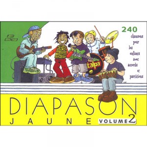 Diapason Jaune T.2 , 30 Chants Pour Enfants - Collectif