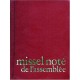 Missel Note De L'assemblee - Collectif