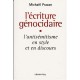 L'ecriture Genocidaire , L'antisemitisme En Style Et En Discours - Michael Prazan