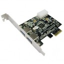 Powerstar Carte contrleur PCI-Express USB 3.0 (PCI-EXP-USB-V3) Module d'extension