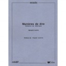 Manieres De Dire - G Kahn