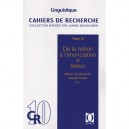 Cahiers De Recherche T.10 - De La Notion A L'enonciation - Janine Bouscaren