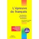 L'epreuve De Francais , Vocabulaire, Orthographe, Grammaire , Concours Administratifs Categories B Et C - Jean-francois Guedon 