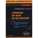 L'epreuve De Note Ou De Rapport , Categorie A Et B - Philippe-jean Quillien