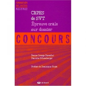 L'epreuve Orale Sur Dossier Au Capes De Sciences De La Vie Et De La Terre - Orange