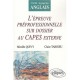 L'epreuve Professionnelle Sur Dossier Au Capes Externe D'anglais - Mireille Quivy , Claire Tardieu