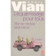 L'equarrissage Pour Tous , Tete De Meduse , Serie Bleme - Boris Vian