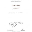 Les Oeuvres De Charles Guide T.11 , Solidarite - Charles Gide