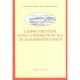 Esprit Createur Dans La Pensee Musicale De J.s. Bach - Collectif