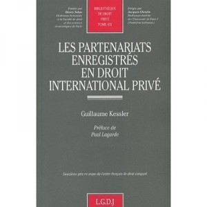 Les Partenariats Enregistres En Droit International Prive - Guillaume Kessler