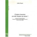 L'espece Humaine Est-elle Titulaire De Droits ? - Attilio Pisano