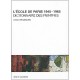 L'ecole De Paris 1945-1965 , Dictionnaire Des Peintres - Lydia Harambourg