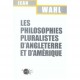 Les Philosophies Pluralistes D'angleterre Et D'amerique - Jean Wahl