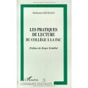 Les Pratiques De Lecture Du College A La Fac - Mohamed Dendani