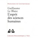 L'esprit Des Sciences Humaines - Guillaume Le Blanc