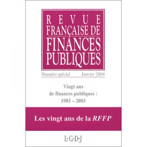 Revue Francaise De Finances Publiques , Numero Special - Rffp