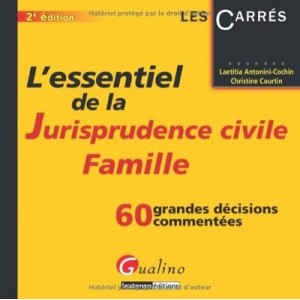 L'essentiel De La Jurisprudence Civile , Famille , 60 Grandes Decisions Commentees (2e Edition) - Laetitia Antonini-cochin , Ch
