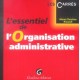 L'essentiel De L'organisation Administrative - Marie-christine Rouault