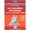 Les Subventions Europeennes Pour Les Collectivites Locales - Jean-marc Lorach
