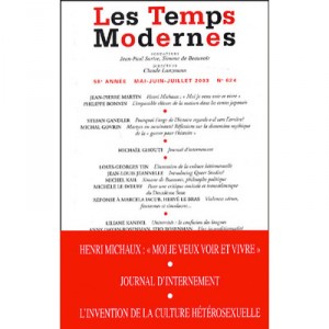 Revue Les Temps Modernes T.624, Juin 2003 - Collectif