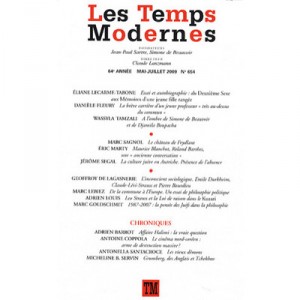 Revue Les Temps Modernes T.654 - Revue Les Temps Modernes