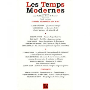 Revue Les Temps Modernes T.642, Mars 2007 - Revue Les Temps Modernes