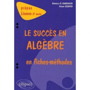 Le Succes En Algebre En Fiches-methodes , Prepas Licence 2e Annee - Abdelaziz El Kaabouchi , Drissia Essayed
