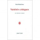 Les Varietes Critiques - Paul Benichou