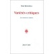 Les Varietes Critiques - Paul Benichou