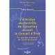L'etendue Du Controle De Cassation Devant Le Conseil D'etat , Un Controle Tributaire De L'exces De Pouvoir , 1e Edition - Sabin