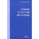L'ethique En Tant Que Meta-ethique - Angele Marietti-kremer
