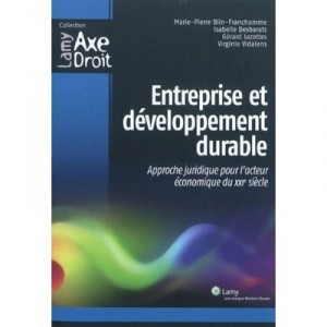Entreprise Et Developpement Durable , Approche Juridique Pour L'acteur Economique Du Xxi Siecle - Collectif