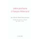 Lettre Posthume A Francois Mitterrand - Gerard-david Desrameaux