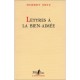 Lettres A La Bien Aimee - Thierry Metz