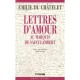Lettres Au Marquis De St Lambert - Chatelet
