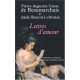 Lettres D'amour - Beaumarchais , Amelie Houret De La Morinaie