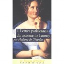 Lettres Parisiennes Du Vicomte De Launay - Madame De Girardin