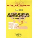 L'etude De Documents En Histoire-geographie Au Baccalaureat - Karine Rezard