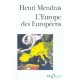 L'europe Des Europeens (sociologie De L'europe Occidentale) - Henri Mendras