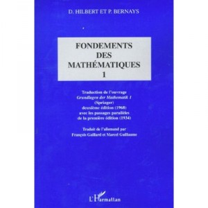 Fondements Des Mathematiques T.1 - D Hilbert , P Bernays
