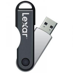 Lexar - JumpDrive Twist Turn - Clé USB - 16 Go - Argent (LJDTT16GASBEU) Clé USB