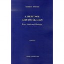L'heritage Aristotelicien - Marwan Rashed